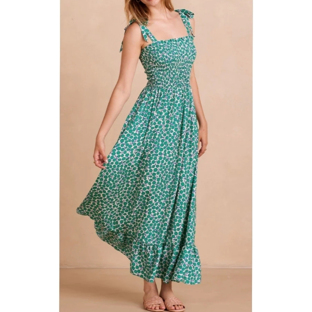 Summersalt The Silky Luxe Smocked Maxi Dress